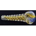 GLASS PIPE ASSORTED COLOR TWISTED PEANUT HP02 1CT